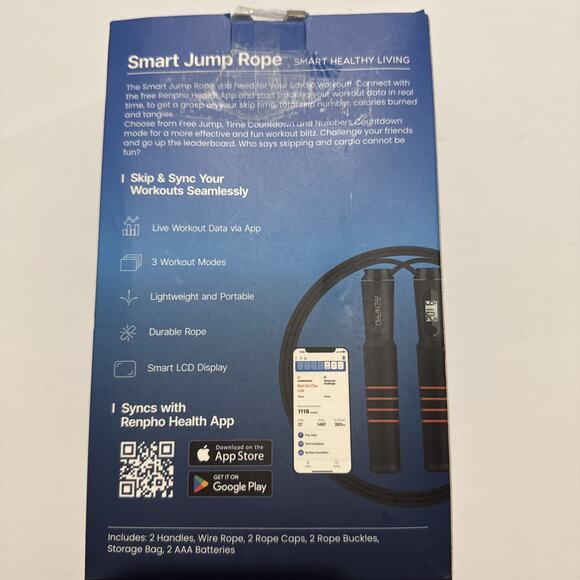 RENPHO Smart Jump Rope Open Box - Picture 3 of 6